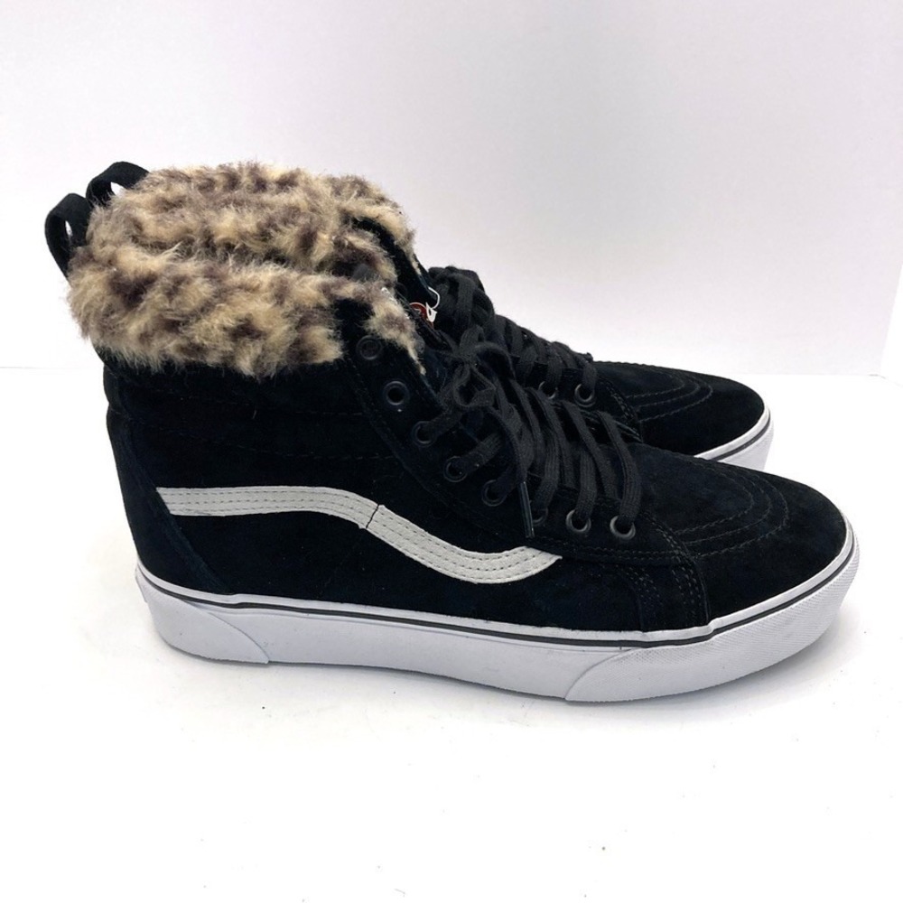 VANS Sk8 Hi Platform MTE Black Leopard Fur Mens 10 Womens 11.5 0A3TKOUQG NEW